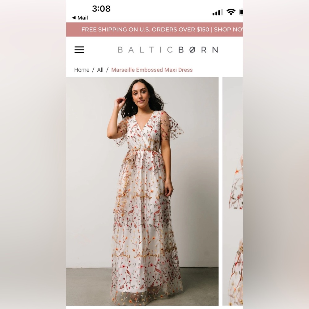 Marseille Embossed Maxi Dress | White Multi Floral
XL